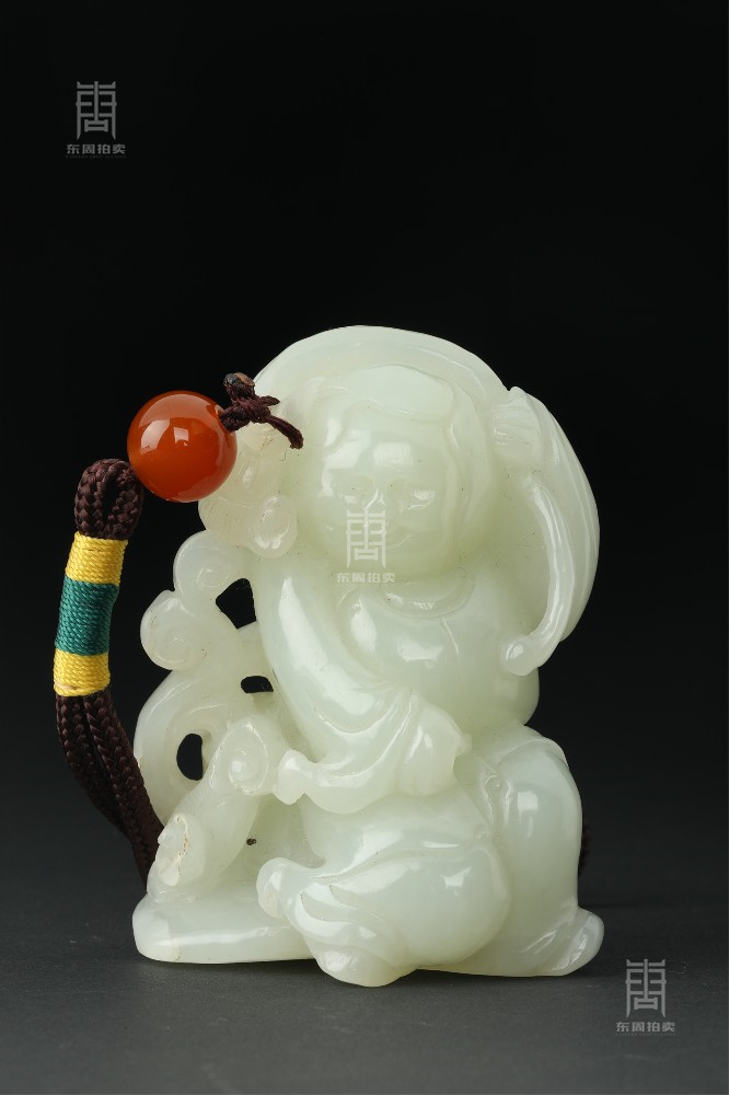 201 當(dāng)代 如意童子手把件